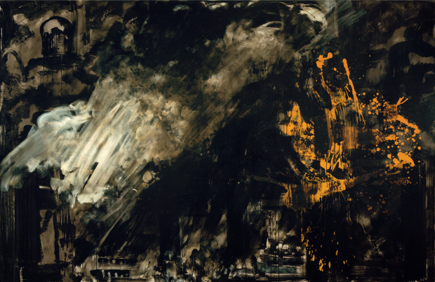 Cover Image of 'Interfaces,' Issue #6: Merete Barker, 'From Another World,' 2014, acrylic on canvas, 195 x 300 cm – By kind permission of the Artist – www.meretebarker.com