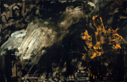 Cover Image of 'Interfaces,' Issue #6: Merete Barker, 'From Another World,' 2014, acrylic on canvas, 195 x 300 cm – By kind permission of the Artist – www.meretebarker.com