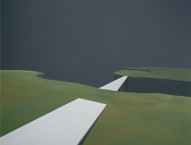 Cover Image of 'Interfaces,' Issue #9: Pierpaolo Curti, 'Bridge,' 2014, tecnica mista su tela, 120 x 80 cm – Collezione privata – www.pierpaolocurti.com
