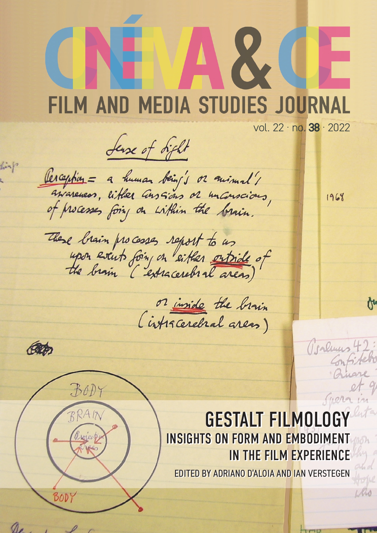 Pages from Rudolf Arnheim’s notebook (Archives of the History of American Psychology – Akron, OH)